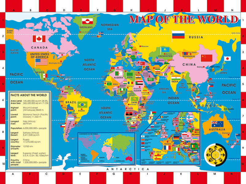 World Map, 200 Pieces, Ravensburger | Puzzle Warehouse