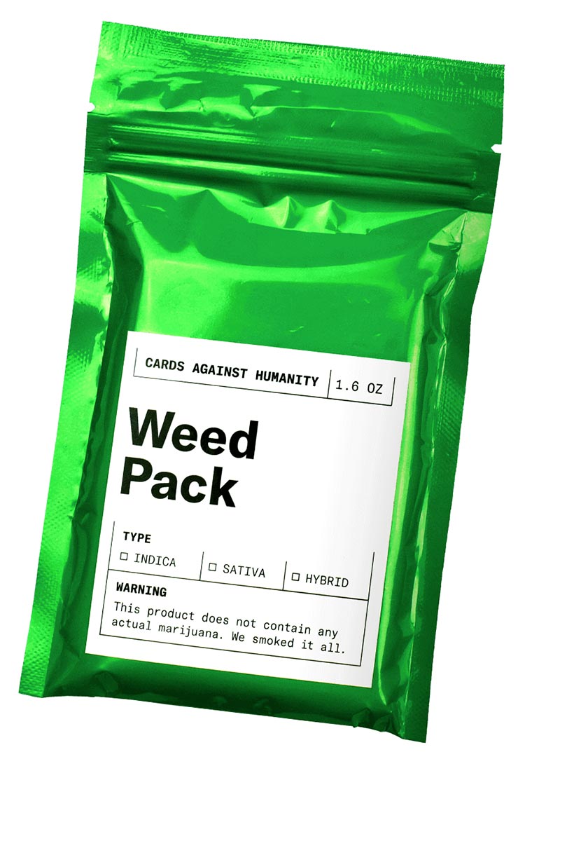 Cards Against Humanity Weed Pack Expansion Official NEW Party Game Pot Cannabis 