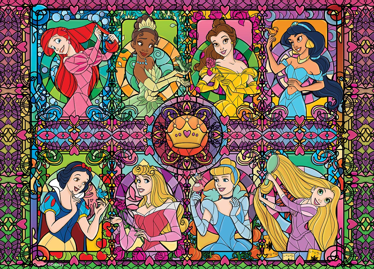 Stained Glass Princesses Disney Jigsaw Puzzle
