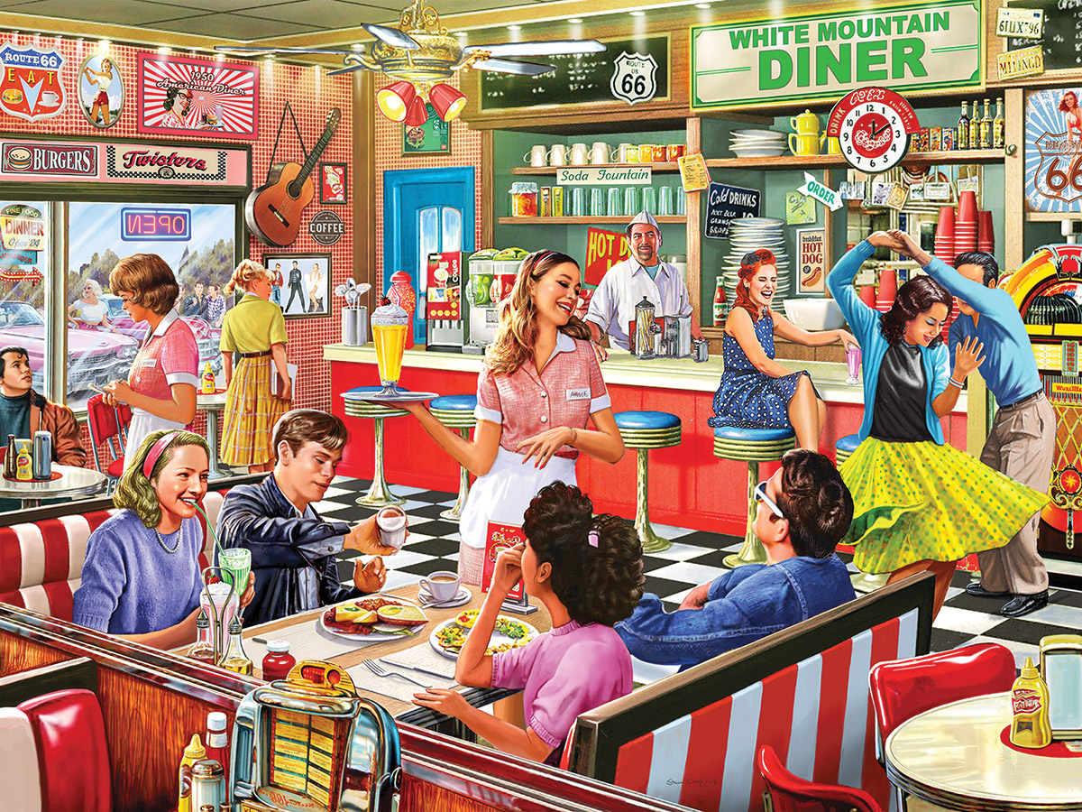 American Diner - Scratch and Dent Nostalgic & Retro Jigsaw Puzzle