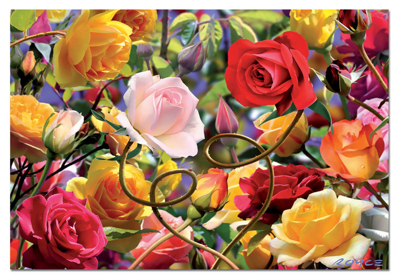 wild rose puzzle box 3d print