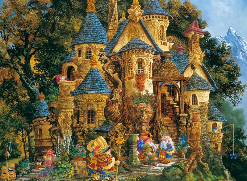500 Teile Puzzle Ravensburger 14112 College of Magical Knowledge 