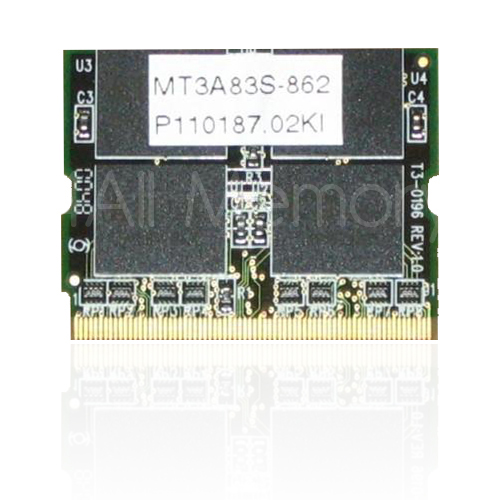 256MB 144p PC133 SDRAM MicroDIMM 3.3v Sync 16x16 (PCGA-MM256T)
