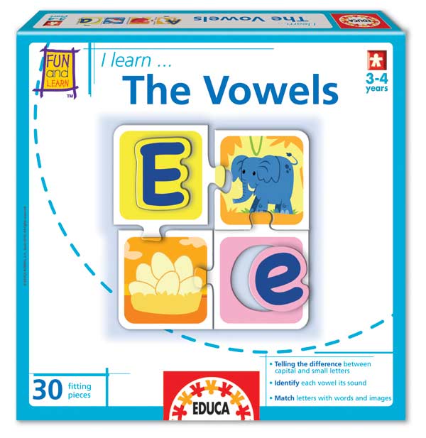 I Learn... The Vowels, 30 Pieces, Educa | Puzzle Warehouse