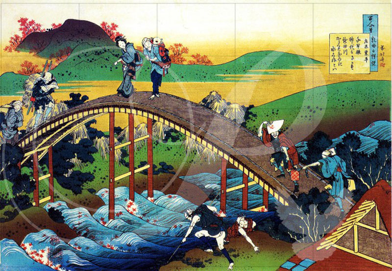 Travelers on the Bridge, Peaceful Wooden Puzzles | Puzzle Warehouse