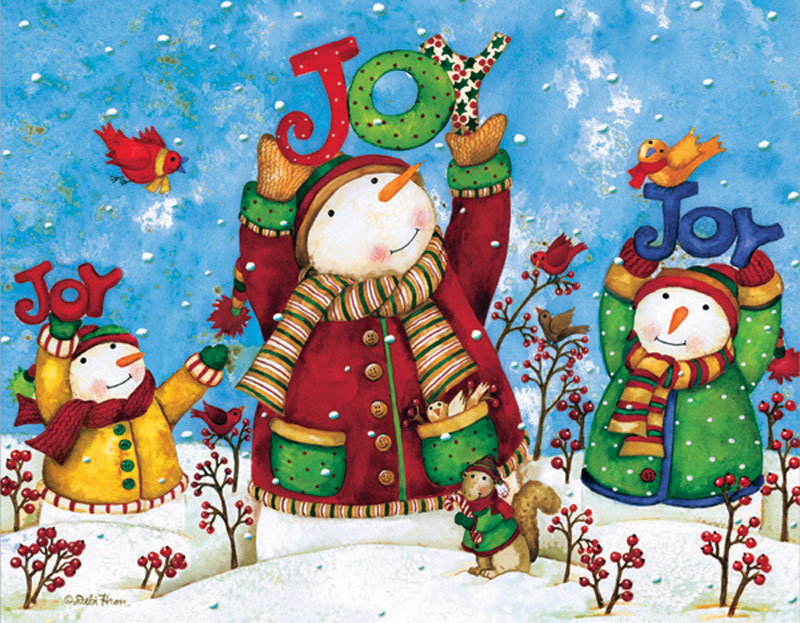 Mini Christmas Puzzles - Joy, 100 Pieces, Ceaco 