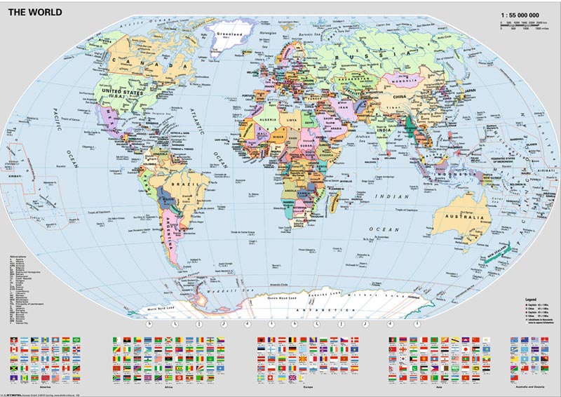 Political World Map, 1000 Pieces, Ravensburger | Puzzle Warehouse