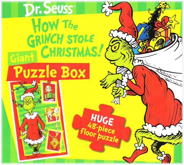 Dr. Seuss How The Grinch Stole Christmas Floor Puzzle, 48 Pieces
