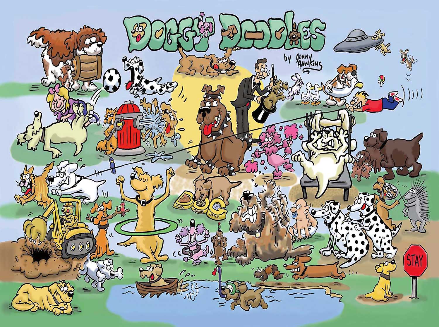 Doggy Doodles - Scratch and Dent Dogs Jigsaw Puzzle