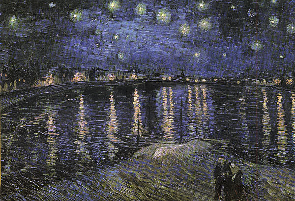 Notte stellata sul Rodano, Van Gogh, 2000 Pieces, Ricordi Arte | Puzzle ...