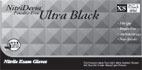 NitriDerm Ultra Black Powder-Free Nitrile Synthetic 187 series