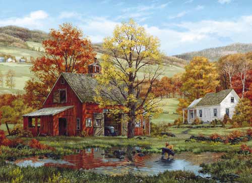 Friends in Autumn - Scratch and Dent, 1000 Pieces, White Mountain ...