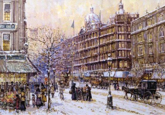 Harrod's in the Snow, 140 Pieces, Wentworth Wooden Puzzles | Puzzle ...