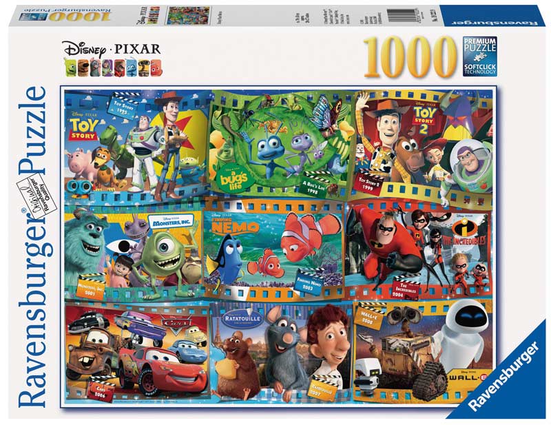 Disney Pixar Movies, 1000 Pieces, Ravensburger Puzzle