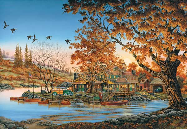 Hodge Podge Lodge, 2000 Pieces, SunsOut | Puzzle Warehouse