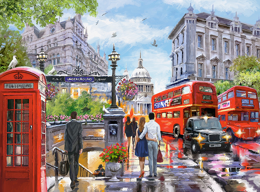 Spring in London Landmarks & Monuments Jigsaw Puzzle
