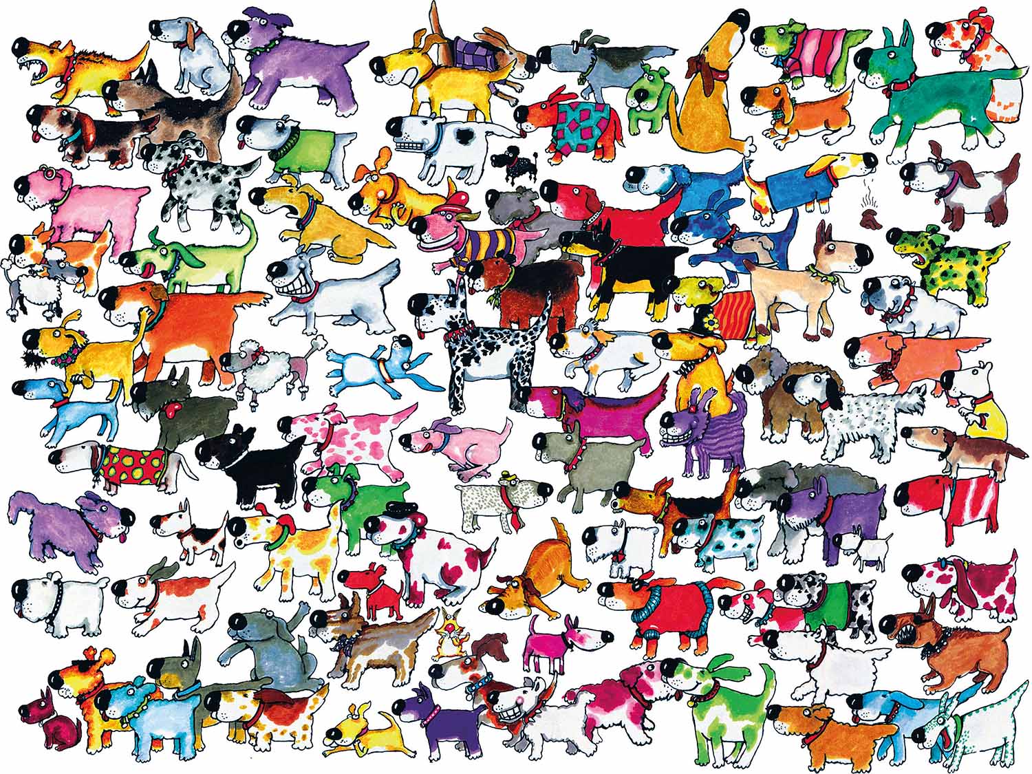 One Hundred and One - One Hundred Dogs and a Cat Cats Jigsaw Puzzle