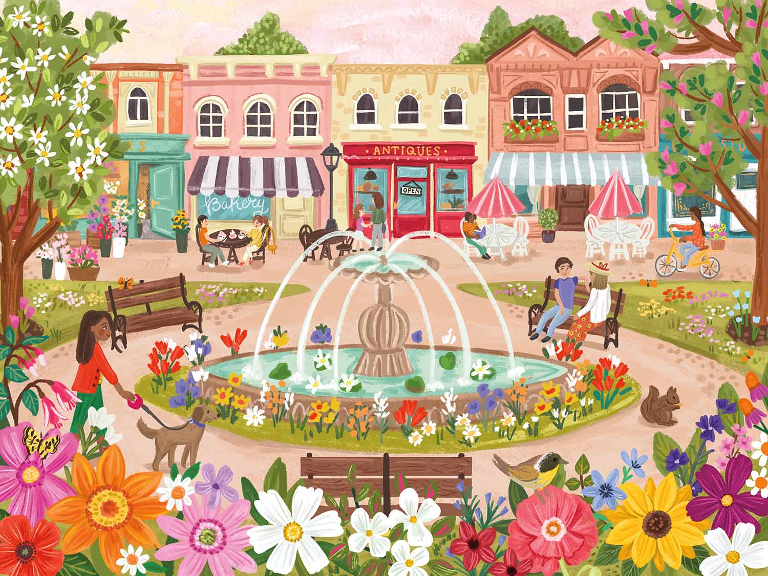 Town Park Flower & Garden Jigsaw Puzzle