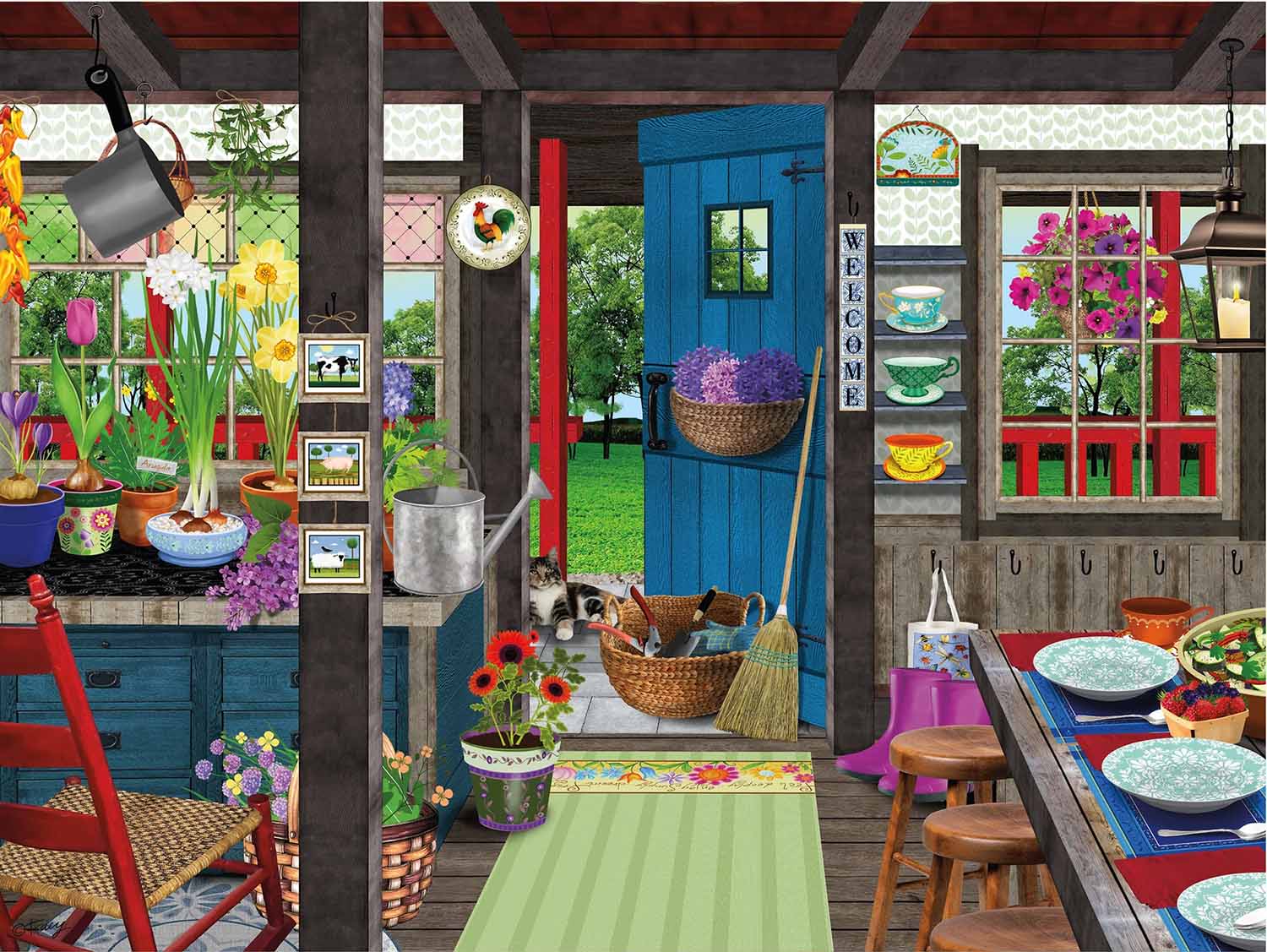 Country Kitchen Around the House Jigsaw Puzzle
