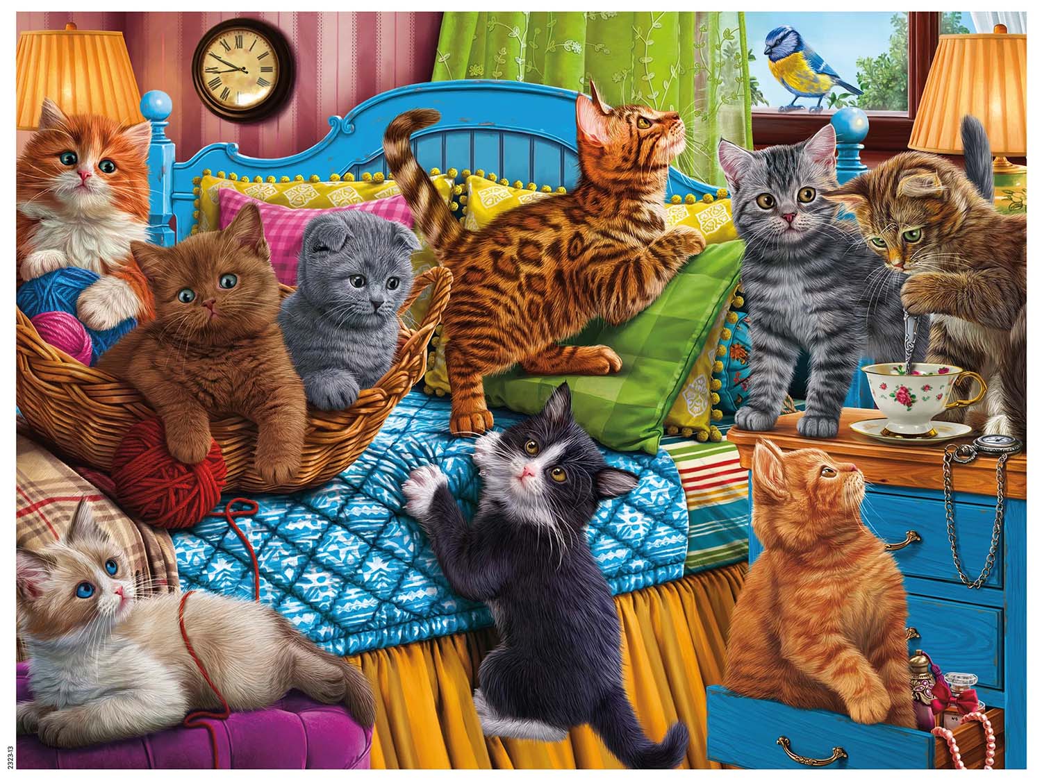 Paws Gone Wild - Cute Kittens Cats Jigsaw Puzzle