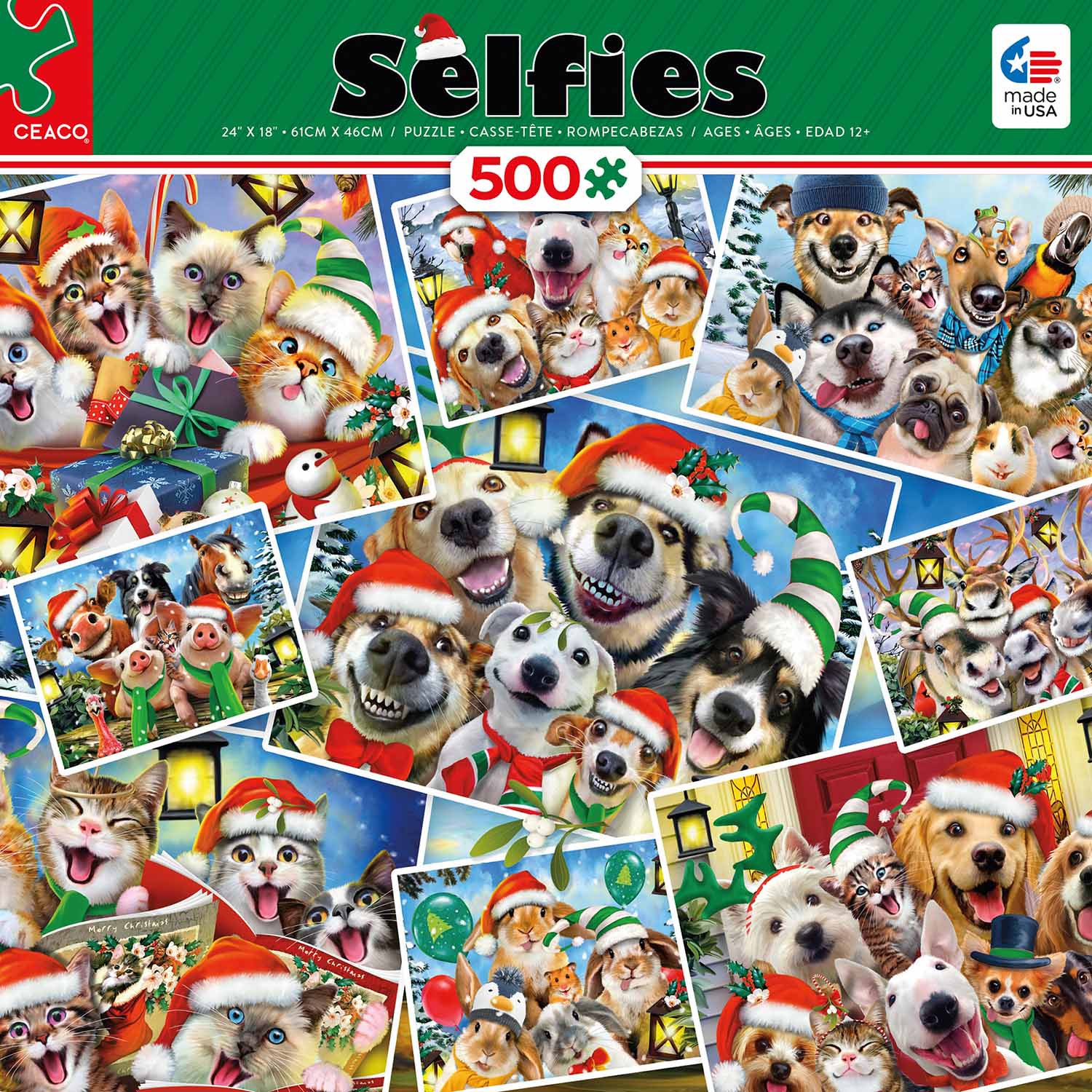 All The Dogs & Cats Selfie  Dogs Jigsaw Puzzle