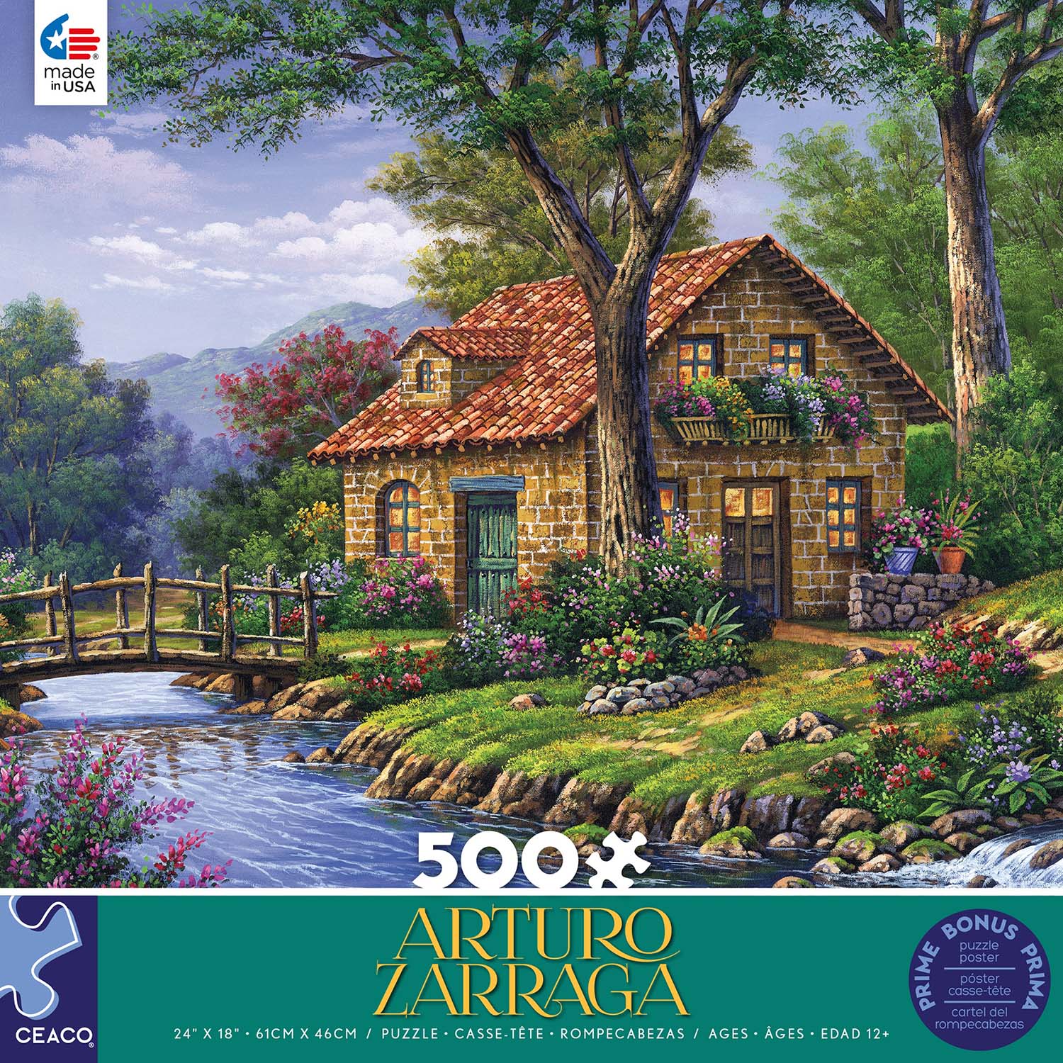 Cottage By The River Jigsaw Puzzle