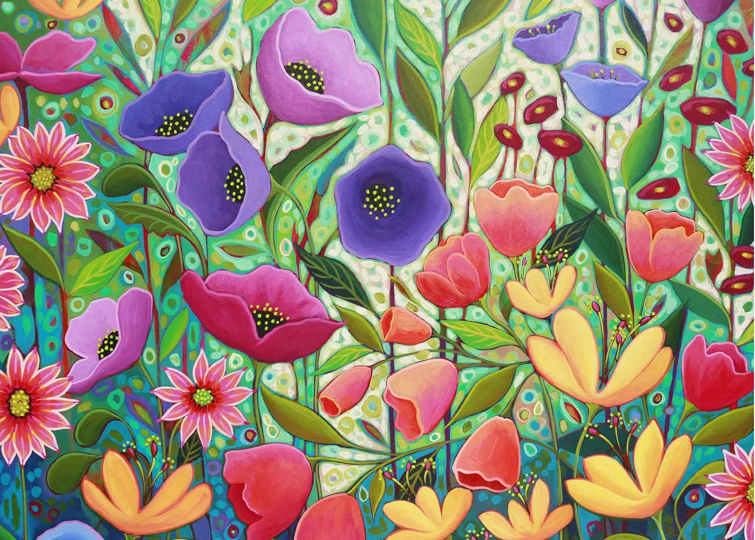 Peggy's Garden - Enchanted Garden Flower & Garden Jigsaw Puzzle