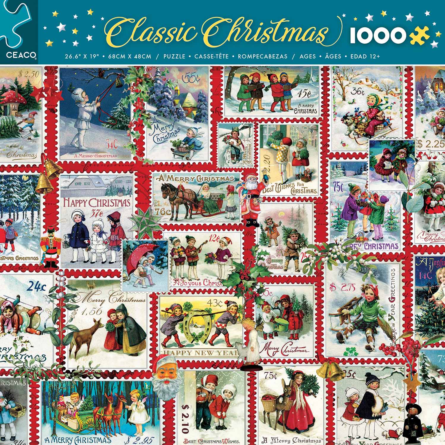 Christmas Stamps Christmas Jigsaw Puzzle