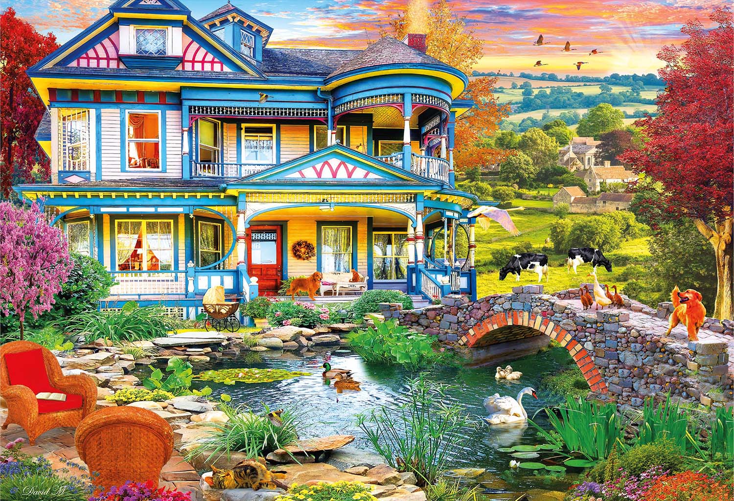 Country Home - Scratch and Dent Landscape Jigsaw Puzzle