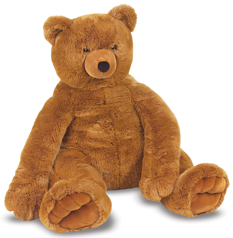 melissa & doug jumbo brown teddy bear