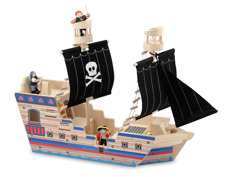 Deluxe Pirate Ship Play Set, Melissa And Doug 