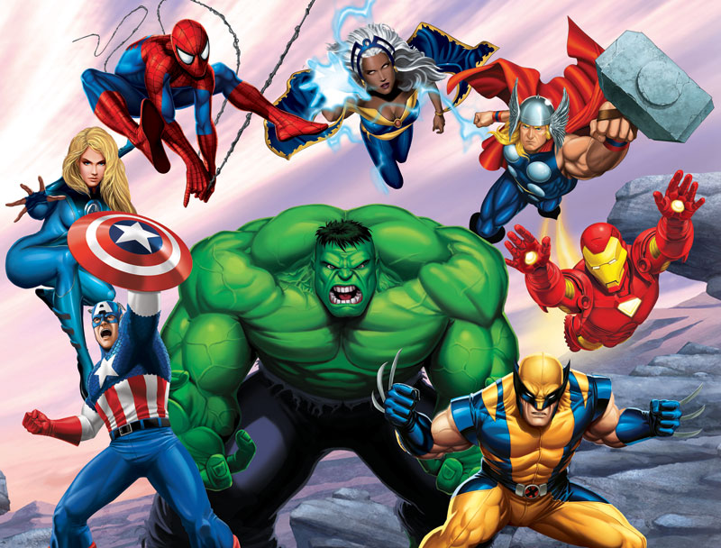 Marvel Heroes, 24 Pieces, Great American Puzzle Factory