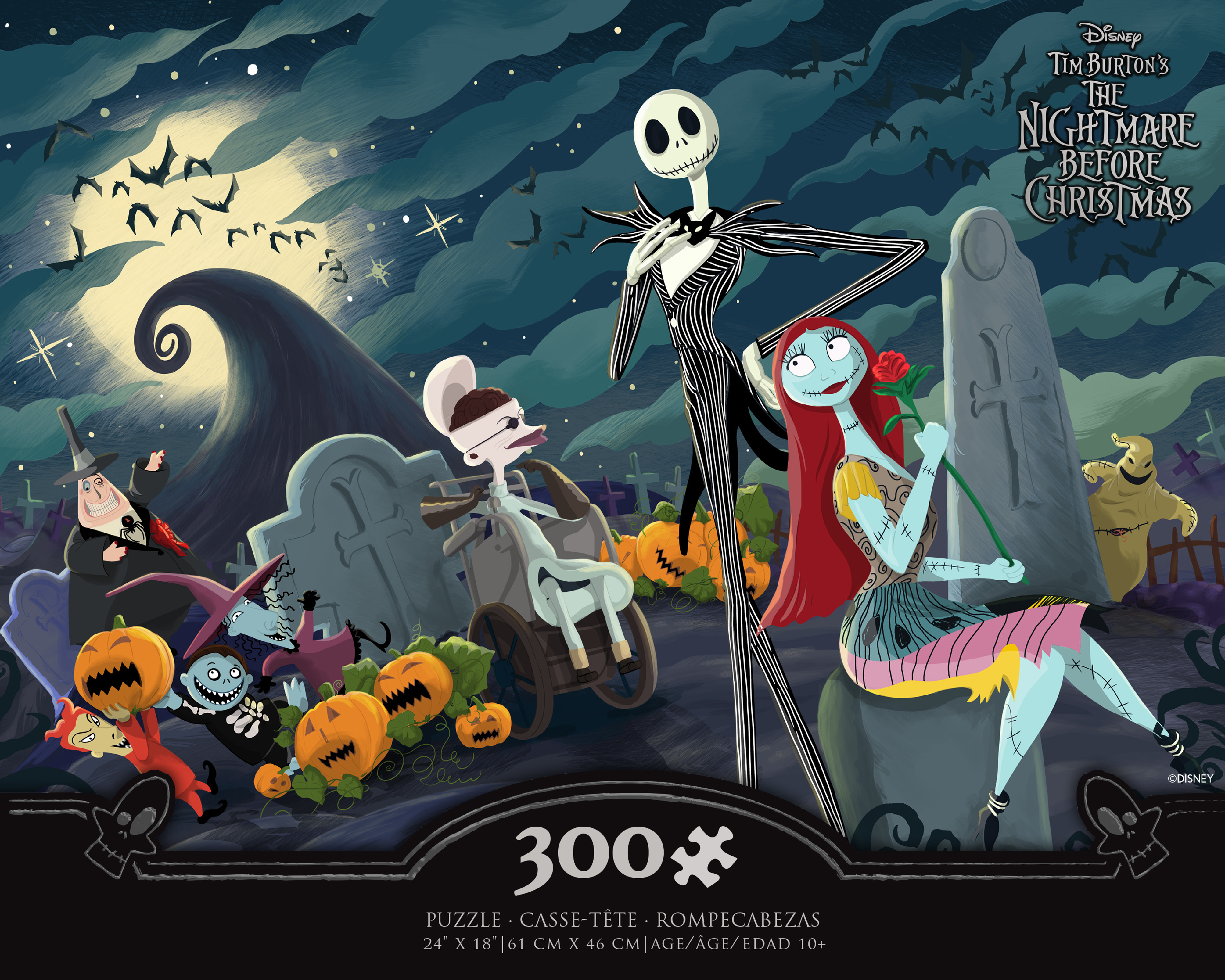 Graveyard Party Oversized Nightmare Before Christmas Disney Jigsaw Puzzle