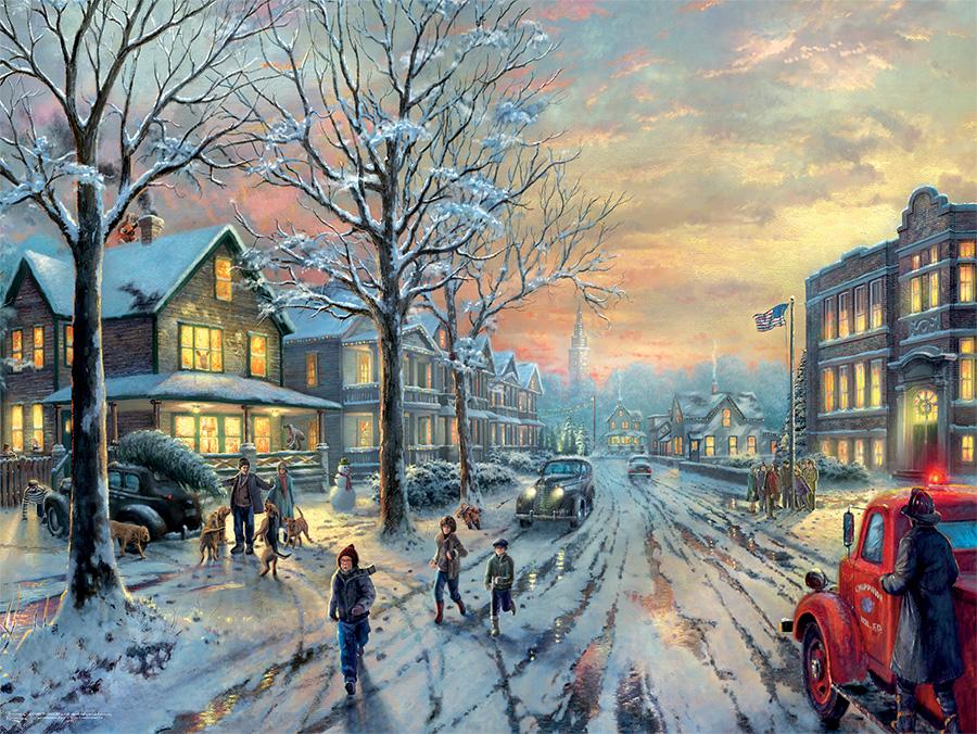 A Christmas Story (Thomas Kinkade Holiday Movies) - Scratch and Dent Movies & TV Jigsaw Puzzle