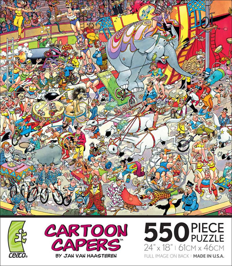 voorbeeld Zonder Oxideren Cartoon Capers - Circus, 550 Pieces, Ceaco | Puzzle Warehouse