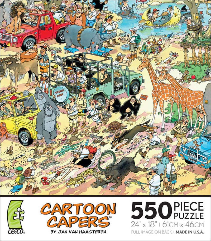 Dom Bestaan antiek Cartoon Capers - Safari, 550 Pieces, Ceaco | Puzzle Warehouse