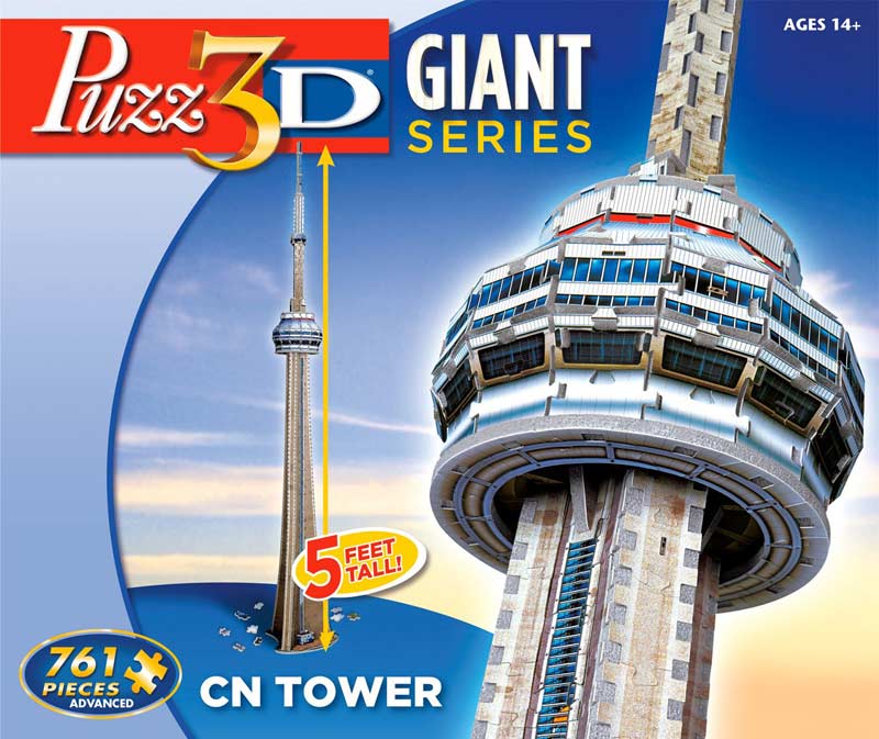 Giant CN Tower - 3D Puzzle, 761 Pieces 