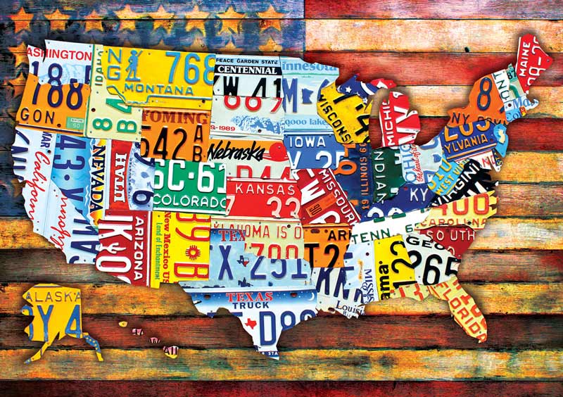 NEW Buffalo Puzzle Travel The USA 300 Large Piece Jigsaw Puzzle 92500 