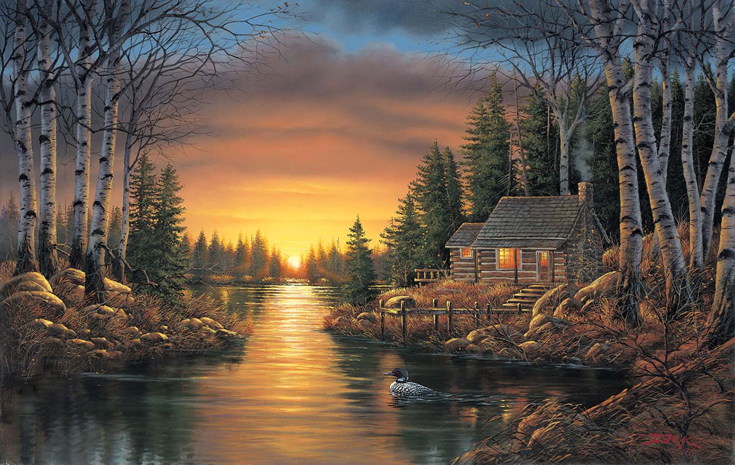 Shadows of the Evening Landscape Jigsaw Puzzle