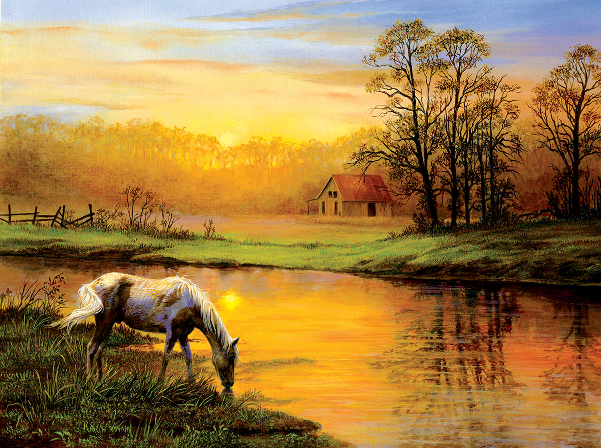 Хорс лейк. Картины с лошадьми на природе. Картины американских художников природа. Пейзаж с лошадьми живопись.
