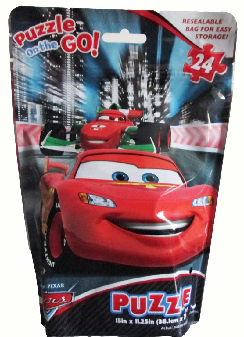 New 24 Piece Shaped Disney Pixar Cars Puzzle 