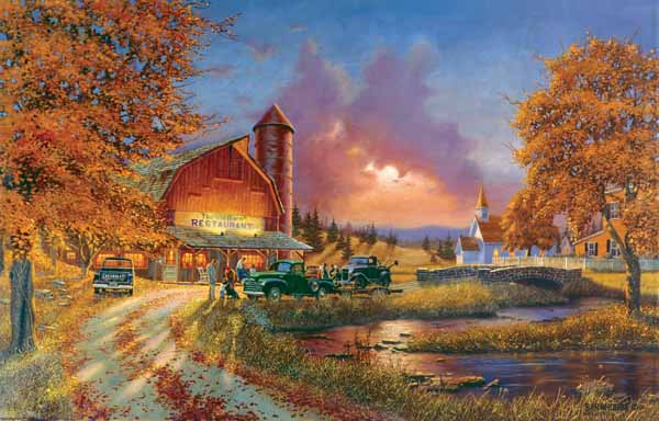 Dinner at the Barn, 1000 Pieces, SunsOut | Puzzle Warehouse