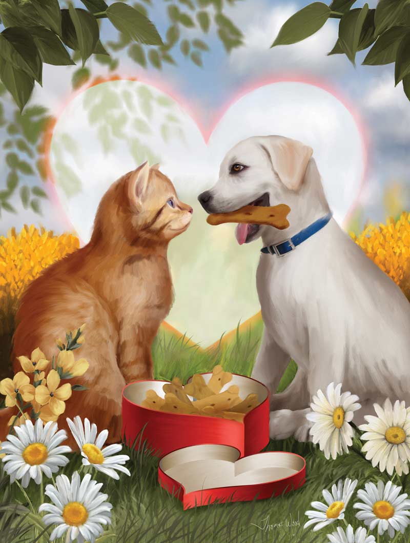 For My Valentine Cats Jigsaw Puzzle