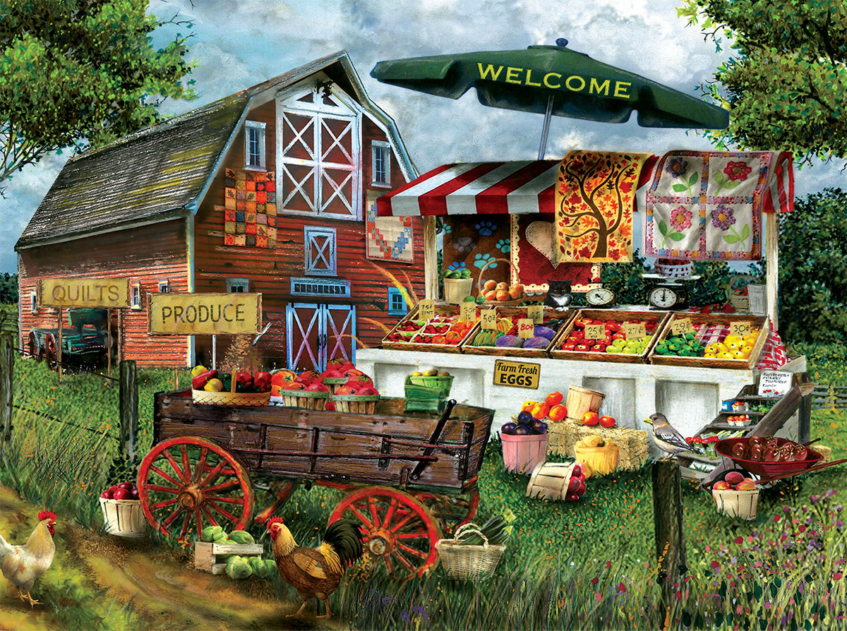 Fresh Country Produce Fruit & Vegetable Jigsaw Puzzle