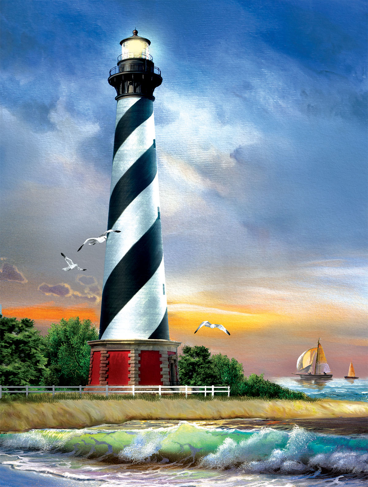 Cape Hatteras Lighthouse - Scratch and Dent Lighthouse Jigsaw Puzzle