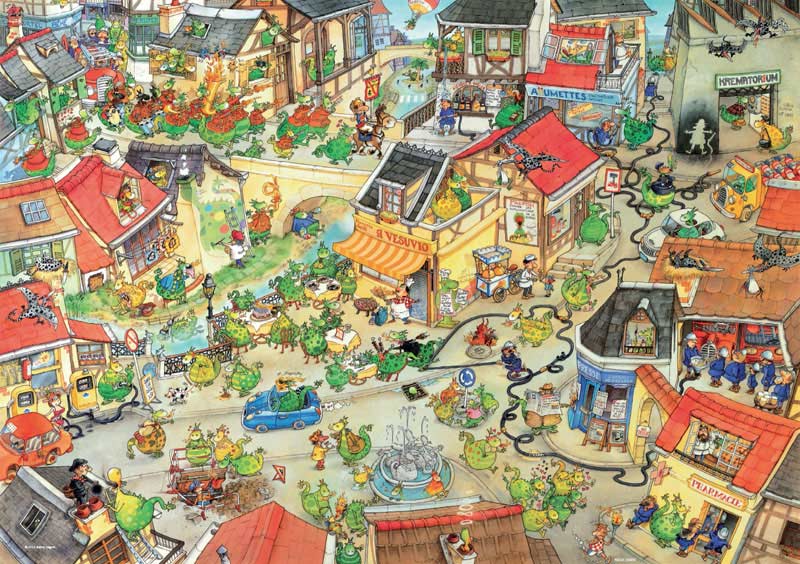 Dragontown, 1000 Pieces, Heye | Puzzle Warehouse