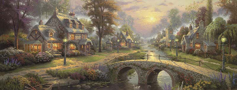 lamplight lane thomas kinkade