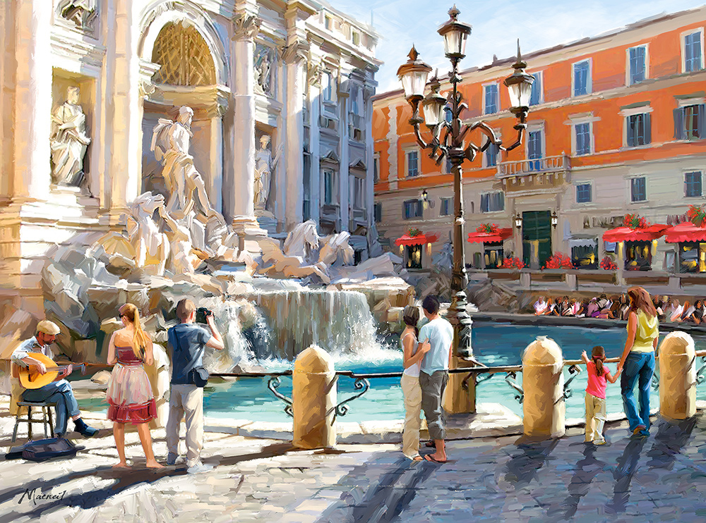 The Trevi Fountain Fine Art Jigsaw Puzzle