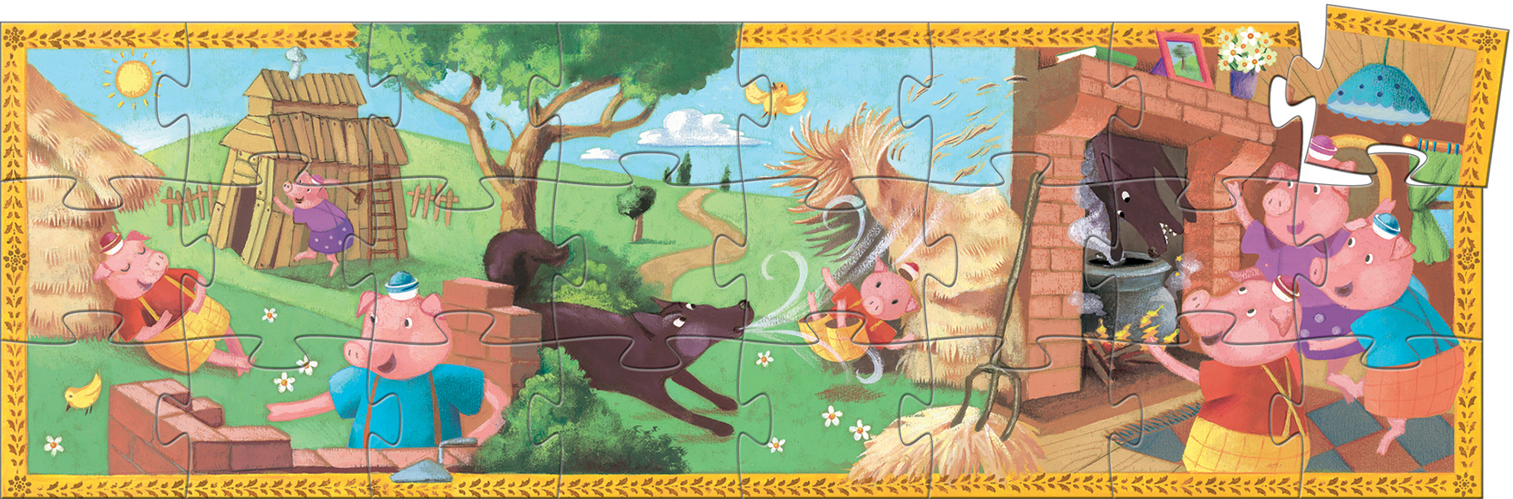 The 3 Little Pigs Pig Jigsaw Puzzle