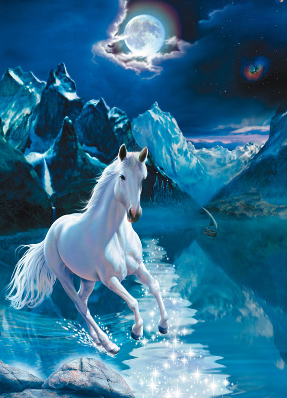 White Stallion, 1000 Pieces, Clementoni | Puzzle Warehouse